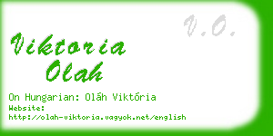 viktoria olah business card